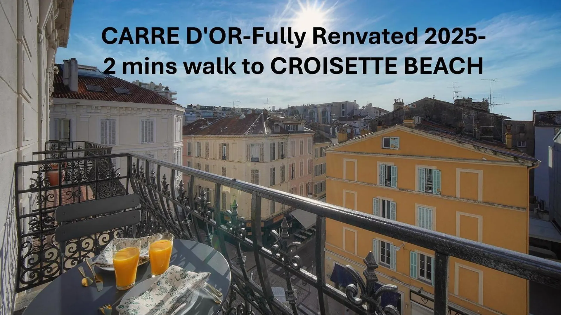 Exceptionnel 4 Pieces Balcon Carre D Or A3B129 Daire Cannes